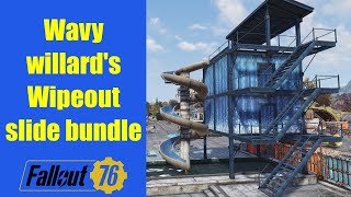 Fallout 76  Wavy Willards Wipeout Slide New Bundle demonstration [upl. by Kryska]