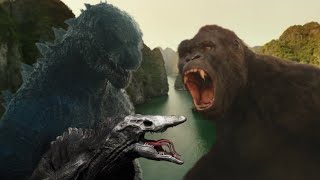 Legendary Godzilla Saves Legendary Kong from Skullcrawler [upl. by Tnayrb]