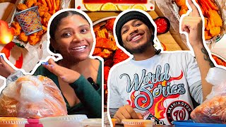 New Year New Food Crafty Crab SEAFOOD BOIL  Review and MUKBANG [upl. by Aisital856]