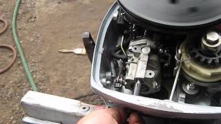 Johnson Evinrude 9915 hp carburetor adjust how to [upl. by Nitas738]