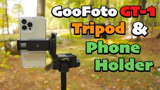 GooFoto GT 1 Photographic Tripod and Phone Holder [upl. by Yc416]