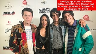 Dylan Minnette Cole Preston And Braeden Lemasters  Wallows Interview With Alexisjoyvipaccess [upl. by Nodnab]