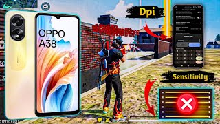 Oppo A38 Free Fire SensitivityDpiHeadshot Settings [upl. by Leummas]