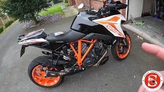 KTM 1290 GT  how does a smaller front sprocket improve the ride [upl. by Odnala]