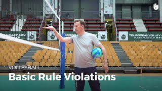 Basic rule violations  Volleyball [upl. by Nannarb649]