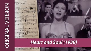 Original HEART AND SOUL 1938 sung by Bea Wain with the Larry Clinton Orchestra [upl. by Wincer843]