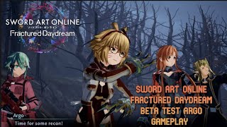 NEW SWORD ART ONLINE FRACTURED DAYDREAM BETA TEST COOP ARGO GAMEPLAY saofd swordartonline [upl. by Nart689]