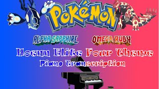 Pokemon ORAS Elite Four Battle Theme Piano Transcription [upl. by Erde]