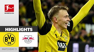 Dortmund Turns The Game Around  Borussia Dortmund  RB Leipzig 21  Highlights  Matchday 9 [upl. by Silevi]