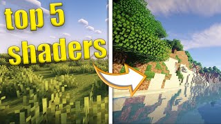 🌵TOP 5 MELHORES SHADERS DO MINECRAFT BEDROCK EDITION 121 Atualizado Parte 2 [upl. by Nywroc]