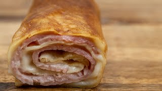 Crêpes au jambon et Béchamel parmesan de Cyril Lignac [upl. by Eniawtna]