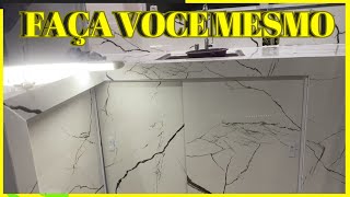 fechamento de pia em porcelanato [upl. by Otis368]