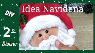 🌲Hermosa Manualidad para Navidad2 Diseño3 Diferentes caritas de Muñecos Navideños [upl. by Aicelav]