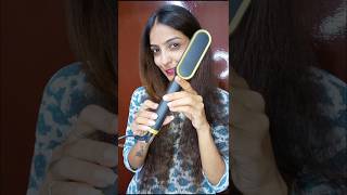 Hair straightener comb 🪮 review 🥹money hairstyle hairstraightening youtubeshorts meesho shorts [upl. by Judie]