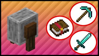 Minecraft Grindstone How To Use Grindstone In Minecraft [upl. by Dnomed454]