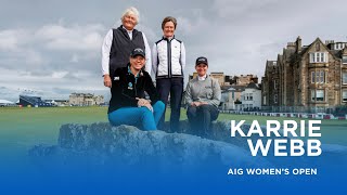 Karrie Webb excited for a special week at St Andrews  AIG Womens Open [upl. by Corabella458]