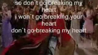 dont go breaking my heart with lyrics ella enchanted [upl. by Aleck]