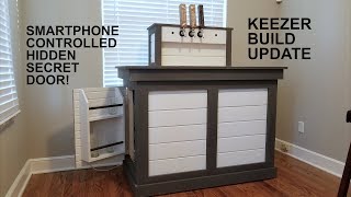 Keezer Build Update 1 ArduinoSmartphone Controlled Secret Door [upl. by Lac]