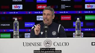 Interview Mister Luca Gotti 16042021  Pre match Crotone vs Udinese [upl. by Coleville267]