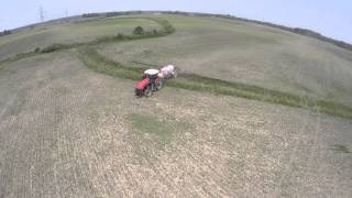 Spraying corn and soybeans with a Versatile 260 Tractor and Schaben Sprayer [upl. by Anotyal]