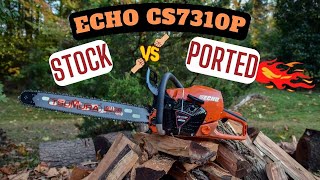 Ported Echo CS 7310P VS Stock  Ported 372xp EchoCS7310P [upl. by Natsrik]