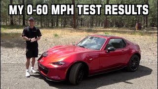 How Fast 060 2021 Mazda MX5 Miata RF on Everyman Driver [upl. by Nytsirhc536]