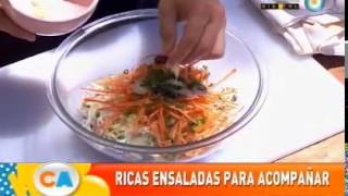 Ricas ensaladas para acompañar [upl. by Atileda856]