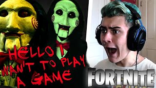 Jigsaw in FORTNITE HORROR MAP 😱 [upl. by Audre]