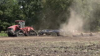 CASE QUADTRAC 620 mit ein KÖCKERLING VARIO Grubber amp eine BRIX Walze  SOUND  4K [upl. by Nirra]