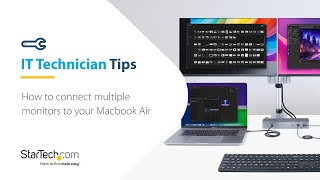 How to Connect Multiple Monitors to your MacBook Air M1 amp M2 [upl. by Luamaj]