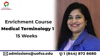 Medical Terminology 1  Enrichment Course  University of Silicon Andhra [upl. by Anileba]