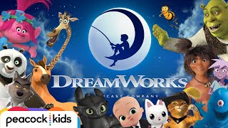 🎣🌙 Every DreamWorks Animation Film  TV Intro EVER [upl. by Noteloc]