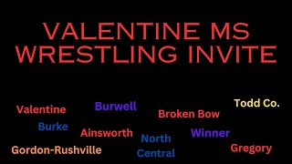 Valentine Middle School Wrestling Invite [upl. by Ennelram]