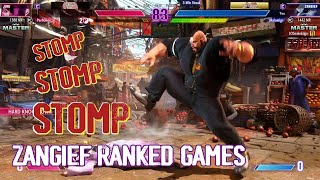 Zangief Power Stomps in Master Rank Dont Get Mixed Up [upl. by Barbara]