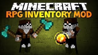 Minecraft RPG Inventory mod  CLASSES 3D WEAPONS JEWERLY amp MORE [upl. by Aynekat113]