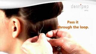 Micro ring loop hair extensions how to apply stepbystep instructions [upl. by Schiff678]