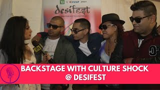 Amin Dhillon Chats with Culture Shock Sunny Brown Lomaticc Baba Khan Backstage at desiFEST [upl. by Llennaj]