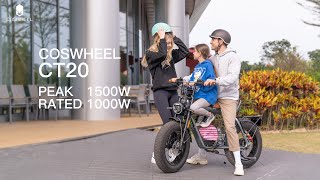 2023 COSWHEEL OffRoad Commuter Ebike CT20 [upl. by Iridis]