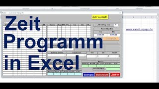 7 Zeiterfassungsprogramm in Excel VBA selber erstellen [upl. by Mariko]