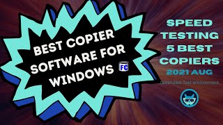 FastCopy SuperCopier TeraCopy UltraCopier and Copy Handler Speed Comparison 2021 [upl. by Proudfoot]