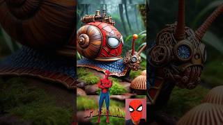 Superheroes But snail robot ❤️🔥😎 Avengers vs DC avengers shorts marvel [upl. by Loma]