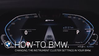 How to change the instrument cluster settings in your BMW – BMW HowTo [upl. by Leuams992]