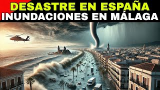 DESASTRE EN ESPAÑA INUNDACIONES ARRASAN MÁLAGA Y MANGA MARINA AZOTA MARBELLA [upl. by Attebasile]