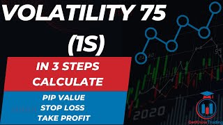 Volatility 75 1s Index  Calculate the Pip Value and Stop Loss and Take Profit [upl. by Enuj327]