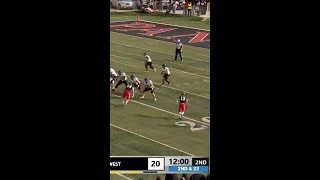 Double Tipped Pick 6 football highschoolsports fridaynightrivals touchdown pick6 [upl. by Eloci]