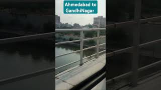 Ahmedabad to GandhiNagar Metro Train Journey  Ahmedabad Metro is Gujarats First Metro Network [upl. by Brittne80]