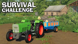 STARTING WITH £0  Survival Challenge No Mans Land FS19 Ep 1 [upl. by Yedrahs]