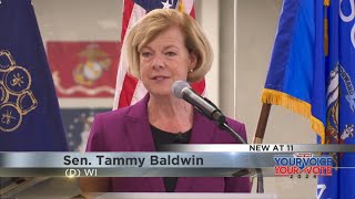 Democratic Sen Tammy Baldwin delivers victory speech [upl. by Nart]