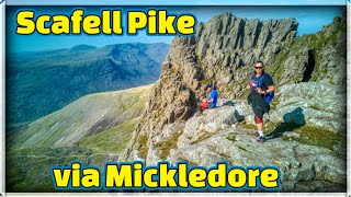 Scafell Pike via Mickledore drone fotage 4k video Janek Włóczykij Dji mini 3 pro [upl. by Aitekram]