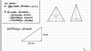 Oppervlakte bijzondere driehoeken [upl. by Sylas]